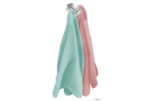 Double Robe Hook 4611 showing artists impression of two towels