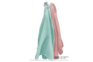 Double Robe Hook 8211 showing artists impression of two bath towels