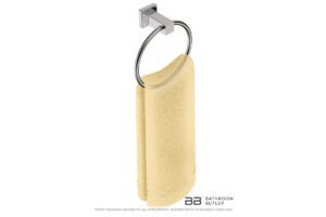 Towel Ring 8540 showing artists impression of a hand towel
