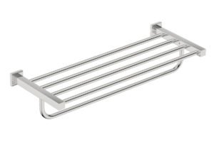 Towel Shelf with Hang Bar 650mm /25inch 8593 Polished Stainless Steel - Bathroom Butler bathroom accessories