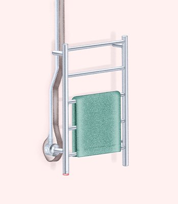 hardwired installation for heated towel rack