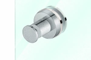 Illustration showing glass mounting 1005 with 4610 robe hook