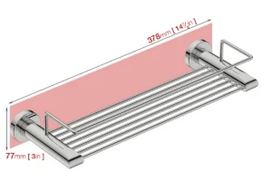 Wall foot print dimensions for Shower Rack 8220