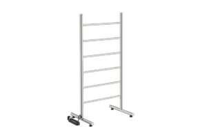 NATURAL Free Standing 6 Bar 500mm Heated Towel Rail with PTSelect Switch